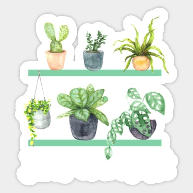 Just one more Plant Lady Mom Indoor Plants and Floral Sticker by larfly